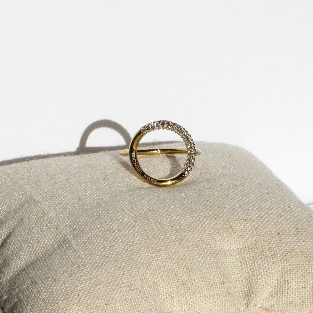 Michael Kors Cz and gold ring